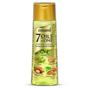 Ema.mi 7 Oils In One | Non Sticky & Non Greasy Hair Oil | Nourishes Scalp | Free of Sulphates, Parabens and Chemicals | With Goodness of Almond Oil, Coconut Oil, Argan Oil and Amla Oil | 16.91fl oz