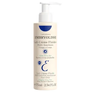 Embryolisse Lait Creme Fluid  Face & Body Cream. Natural Lightweight Moisturizer for All Skin Types. Hydrating Lotion with Shea Butter & Aloe Vera, 2.54 Fl Oz