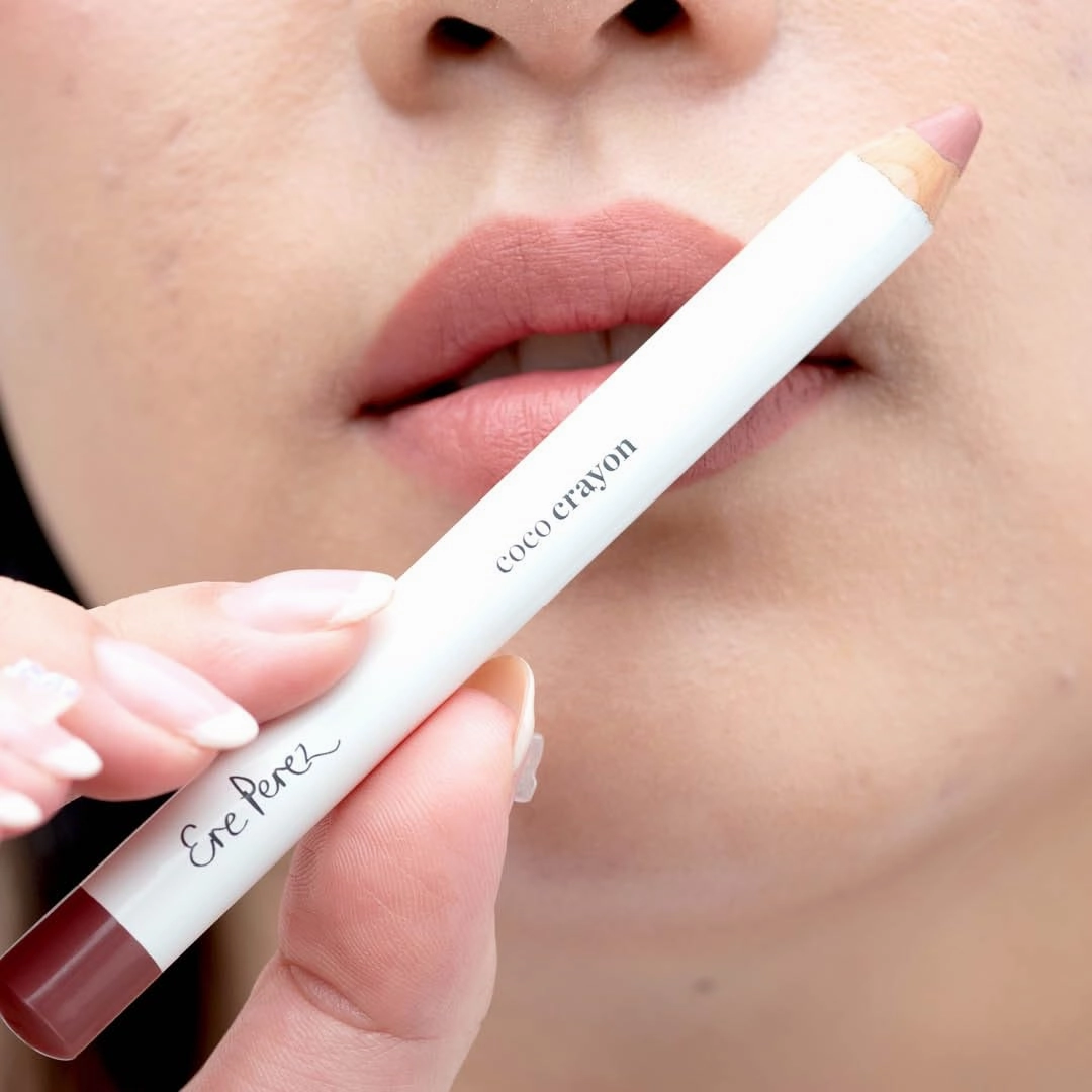 Ere Perez - Natural Coco Crayon Hydrating Lip Color | Baobab   Coconut Oil, Silica, Vitamin E | Protect, Nourish, Repair | Vegan, Cruelty-Free, Clean Beauty (Grace, 0.01 oz | 3 g)