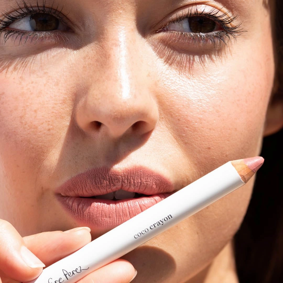 Ere Perez - Natural Coco Crayon Hydrating Lip Color | Baobab   Coconut Oil, Silica, Vitamin E | Protect, Nourish, Repair | Vegan, Cruelty-Free, Clean Beauty (Grace, 0.01 oz | 3 g)