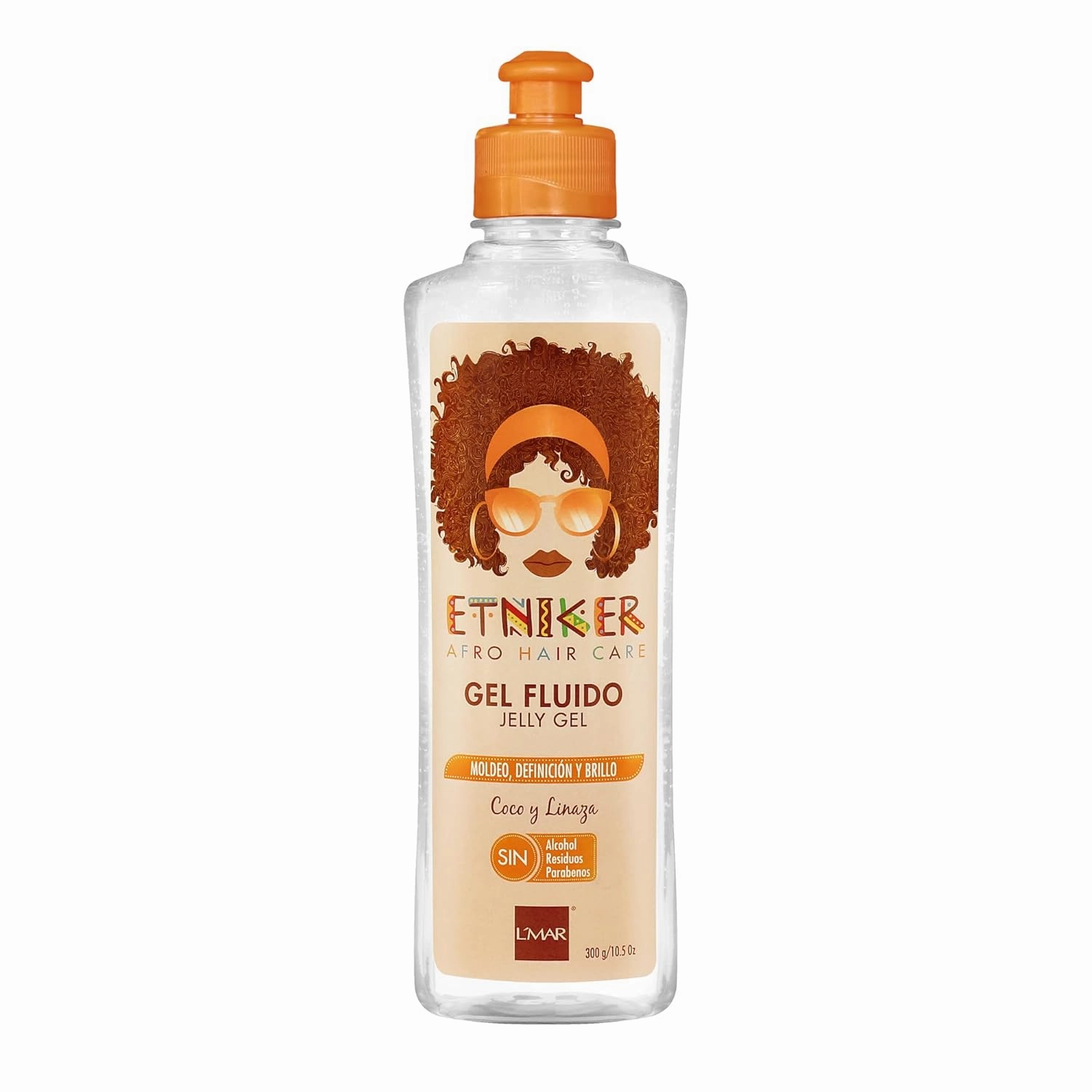 ETNIKER Jelly Gel | Afro-textured, Curly & Wavy hair | Sculpt, Define & Control | Coconut & Flaxseed | Free from Silicones, Mineral Oil, and Parabens | Size: 10.5 oz (300g)