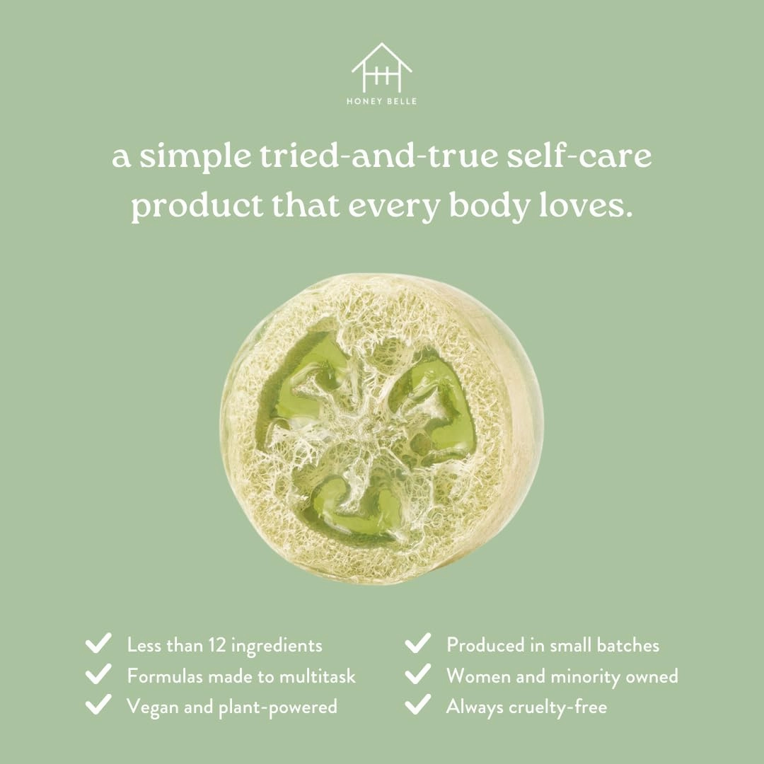 Eucalyptus Peppermint Exfoliating Loofah Soap 2-Pack - Exfoliating Bar with Loofah Inside - Cleansing, Moisturizing, Nourishing, Scrubby Soap - Plant-Based, Eco-Friendly, Vegan