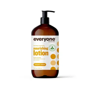 Everyone 3-in-1 Coconut & Lemon Lotion, 32oz, Organic, Cruelty-Free, Vegan Skin Moisturizer for Whole Body