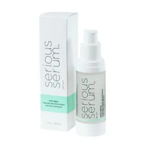 Exfoliating Ingrown Hair Serum – Glycolic, Lactic & Salicylic Acid Formula for Smooth Skin – Razor Bumps, Ingrown Hairs & Razor Burn – Hydrating Formula for Post-Shave & Waxing Care