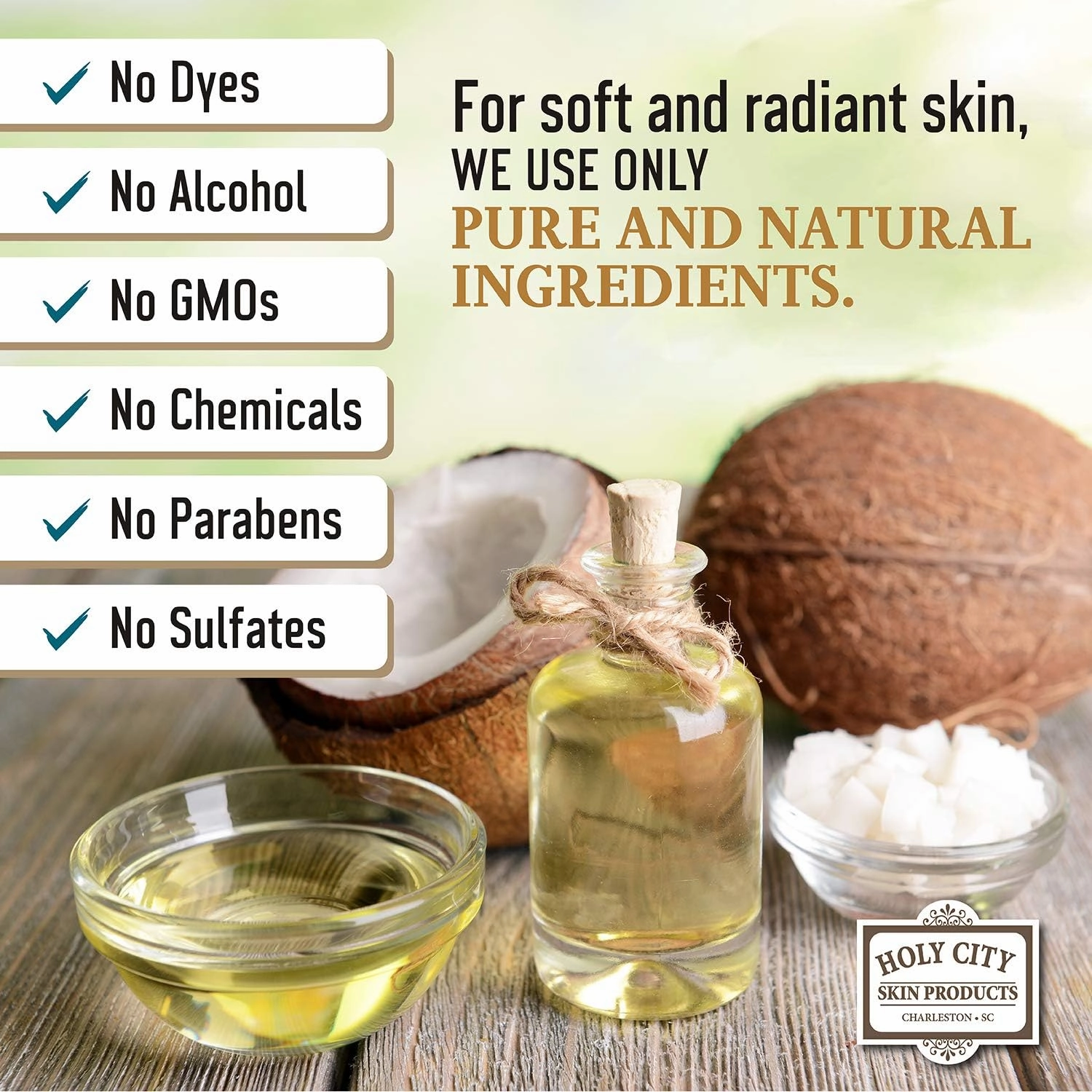 Exfoliating Body Scrub - Pure Dead Sea Salt Scrub for Hands and Body with Coconut, Hydrating Moisturizing Skin Care Gift Set with Wooden Bowl, 16 fl oz
