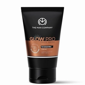 Face Wash for Men - 100ml | Enriched with Glutathione, Charcoal | Instant Glow, Deep Cleansing & Evens Skin Tone | Men's Face Wash for Dry Skin | Toxin Free