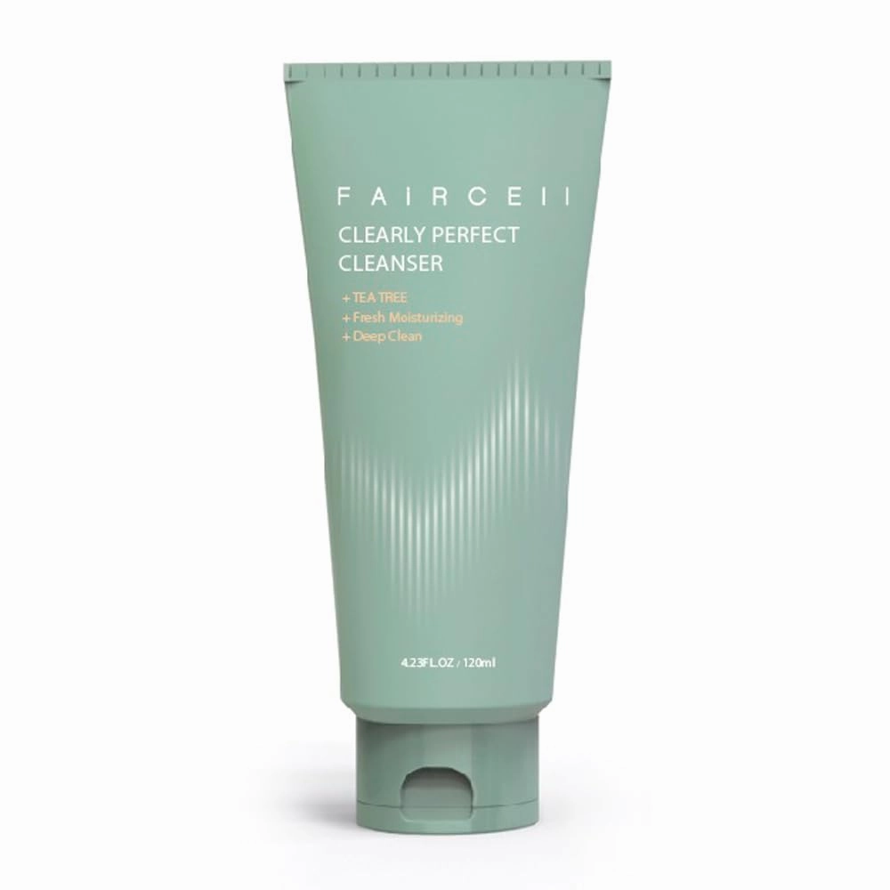 faircell Gentle Hydrating Facial Cleanser with Exfoliating Beads For Smooth and Radiant Skin | Low pH Balancing Foam | Dermatologist Tested | Fragrance-Free Formula - 120ml