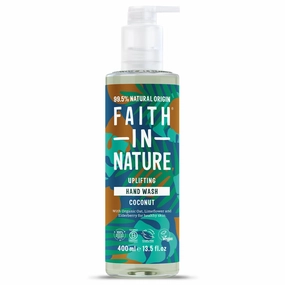 Faith In Nature Natural Coconut Hand Wash, Hydrating, Vegan and Cruelty Free, No SLS or Parabens, 400 ml