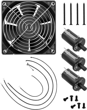 Fan and Lid/Door Switch Fit for Masterbuilt Gravity Series 560 800 1050 Digital Charcoal Grill and Smoker Combo Replace 9904190041, 9904190045