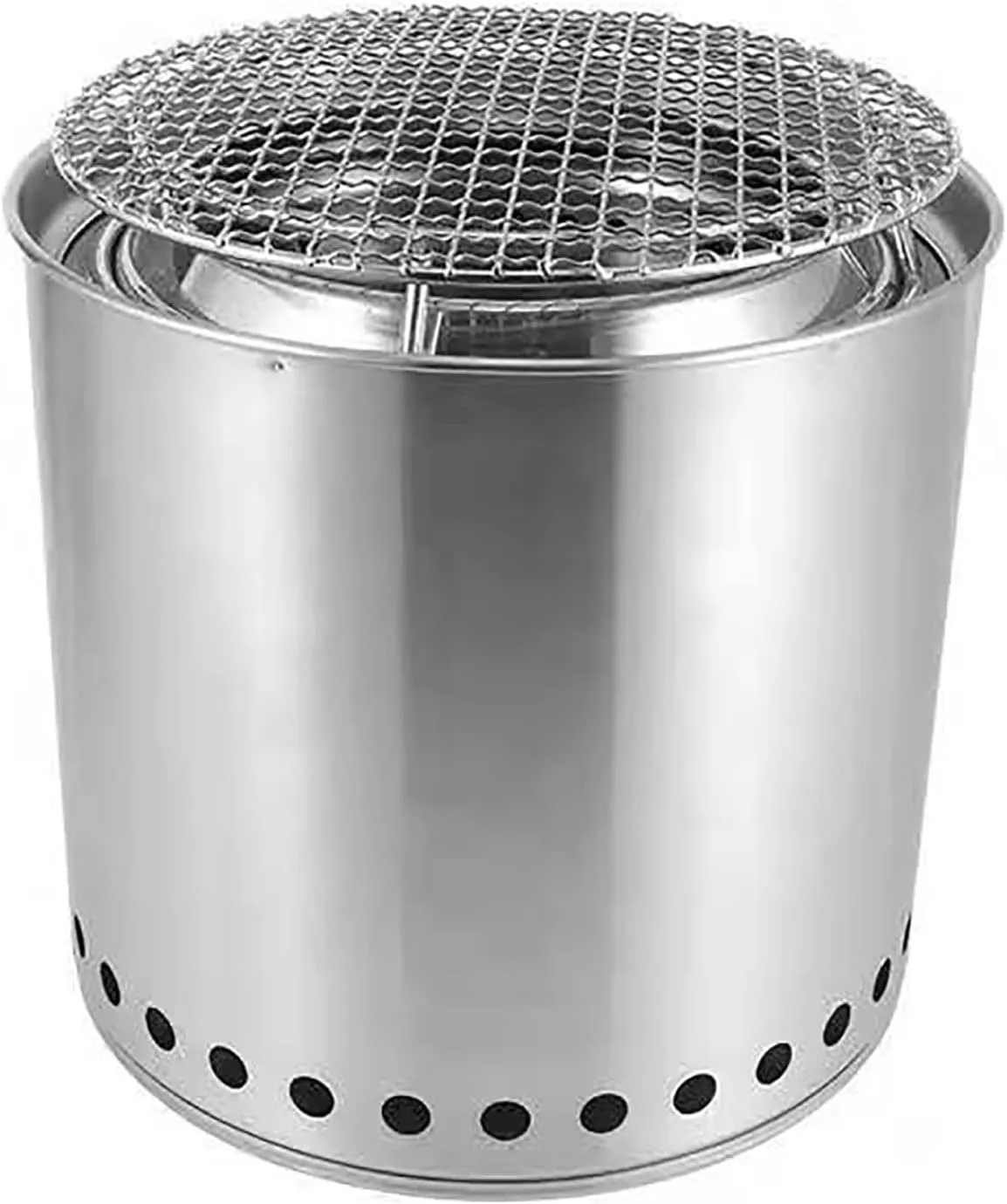 Fire Pits,Camping Stoves,Portable Smokeless Fire Pit,Stainless Steel Camping Backpacking Stove,Outdoor Fireplaces,Wood Burning Firepit for Camping and Cooking