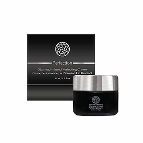 Forever Flawless Diamond Infused Perfection Cream - Infused w Natural Diamond Powder, Active Charcoal, and Hydroxy, Anti-Aging, Facial Moisturizer for Women, Anti-Wrinkle, FF101 (40ml)