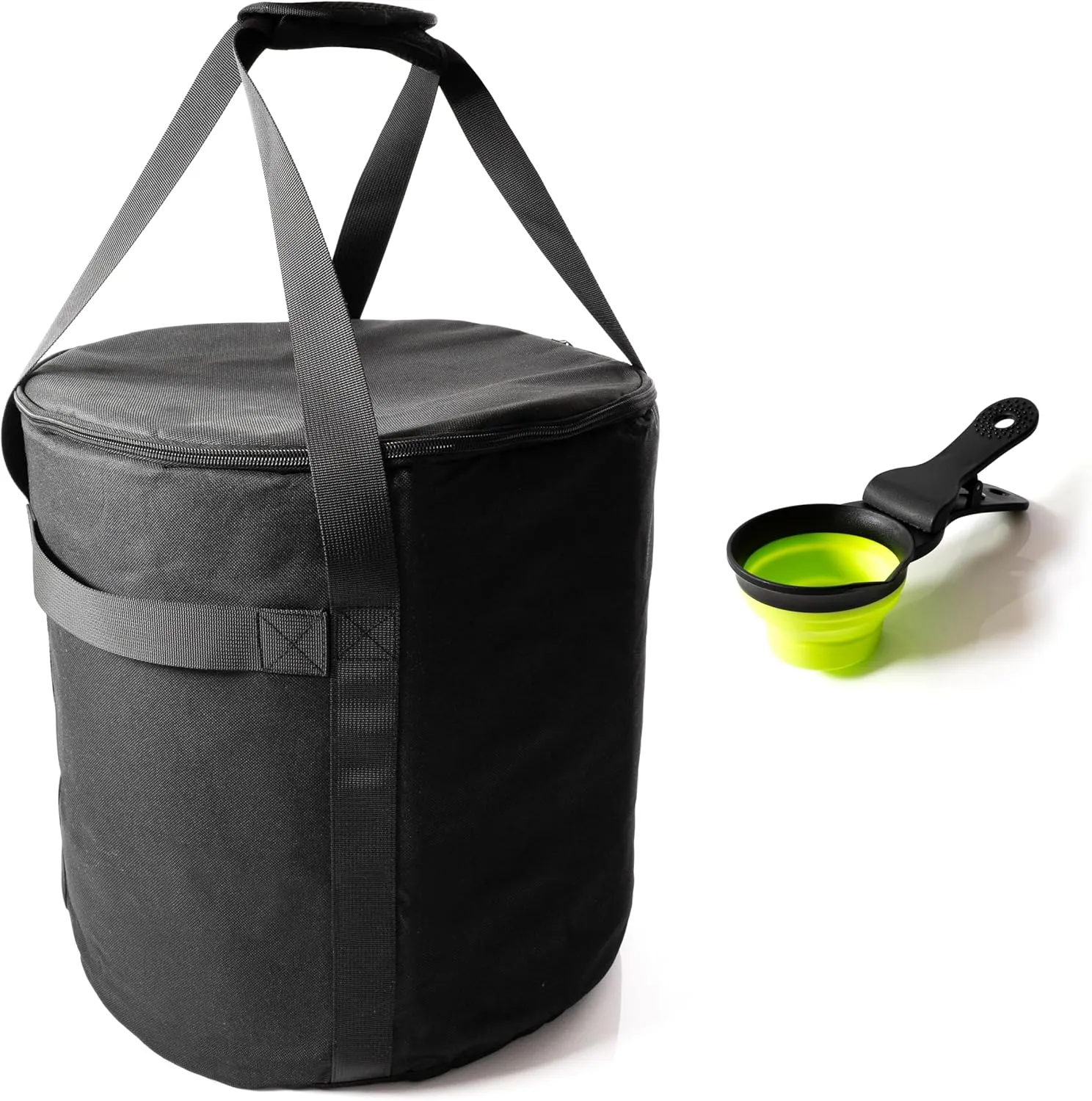 Fuel Pellet Storage Container - 20 Lbs Wood Pellets Storage Bag, Waterproof Bag for Smoker Chips and Charcoal, Complete with 3-in1 Scoop