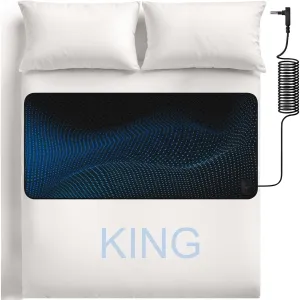 Grounding Mat for Bed, Grounding Pad for Sleeping, Tear-Resistant PU Leather Grounding Mattress with Cord (27"x76", King, Charcoal)