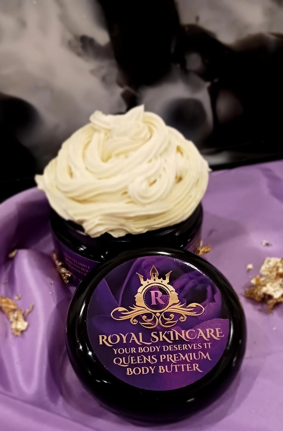 Guilty Laverne, Royal Skincare Premium Body Butter for Women, Hydrating and Firming Skincare for Dry Skin, Cellulite, Stretch Marks, or Uneven Tone, Restores Soft Supple Firmness, 8 oz, 12 oz. (12oz)