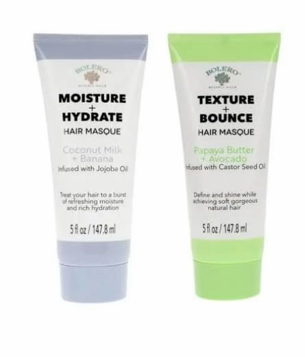 Hair Masque Set, Moisture   Hydrate with Coconut Milk and Texture   Bounce with Papaya Butter, 5 fl oz Each, 2-Pack