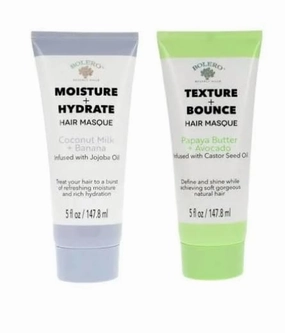 Hair Masque Set, Moisture   Hydrate with Coconut Milk and Texture   Bounce with Papaya Butter, 5 fl oz Each, 2-Pack