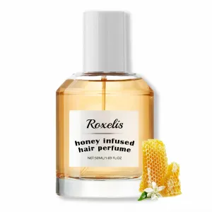Honey Infused Hair Perfume for Women, Delicate Honey Hair Perfume and Body Mist Spray, Nourishing and Hydrating Hair Shine Spray-A Warm and Sensual Fragrance With Sweet Floral Scent 50ML