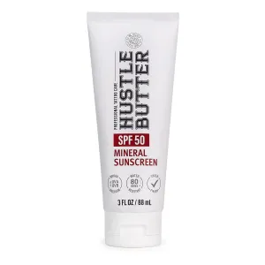Hustle Butter Tattoo Aftercare Sunscreen - Tattoo Sunscreen Lotion - Fade Protection, SPF 50, Hydrating with Shea Butter & Coconut Oil, TSA-Friendly, Water Resistant, Non-Greasy, 3 oz