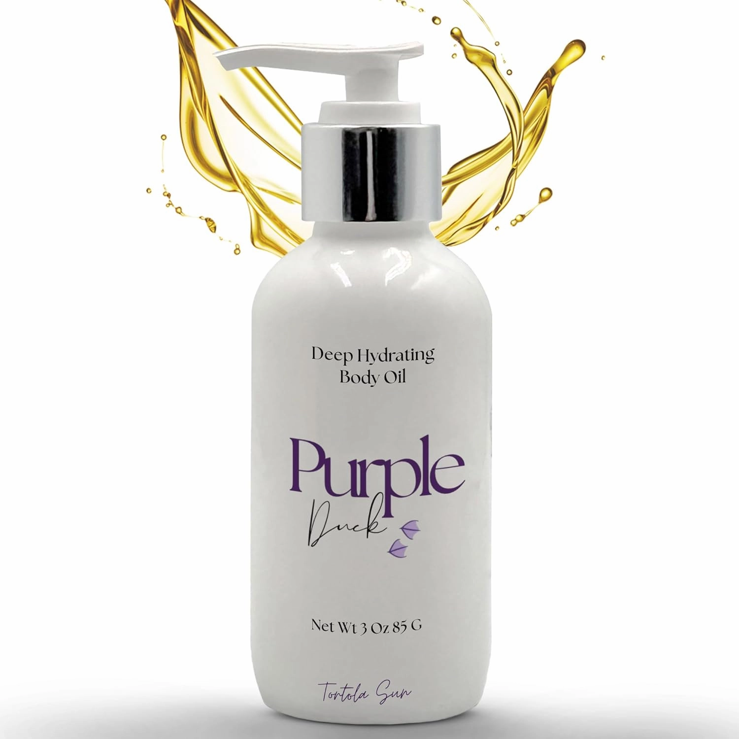 Hydrating Body Oil for Women | Lightweight All-Natural Moisturizing Oil | Fast-Absorbing Moisturizer | Scented Body Oil for Women - Tortola Sun 3 Oz
