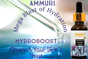 Hydroboost ORGANIC Vitamin C Serum with Hyaluronic Acid - High-Dosed - 30% Vitamin C   Hyaluronic Acid with Herbal Infusion, Vitamin E & Aloe Vera - 100% Vegan, for Anti-Ageing Face & Skin Care