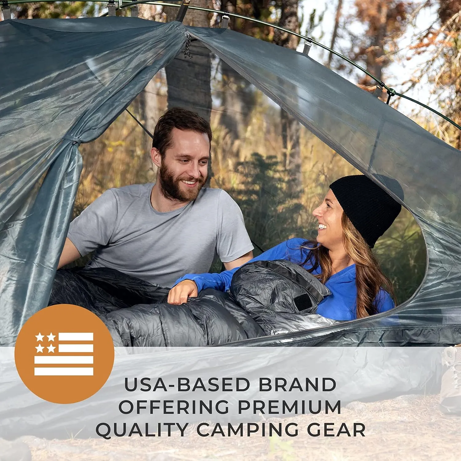 Hyke & Byke Katahdin 32 F Hiking & Backpacking Sleeping Bag - 4 Season, 625FP Ultralight Sleeping Bag - Water Resistant - Charcoal Gray - Short