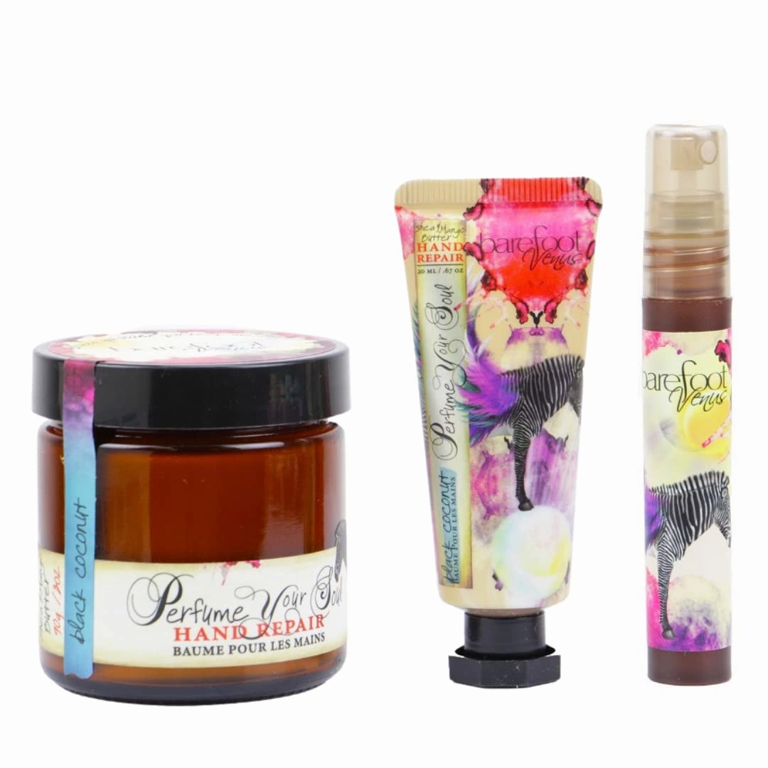 Instant Hand Repair and Body Mist 3pcs Set (Black Coconut)