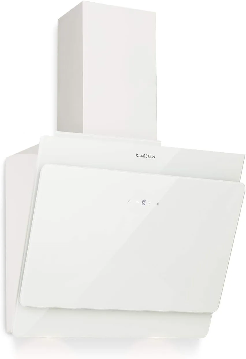 Klarstein Kitchen Extractor Hood, Wall with Filter, Aluminium Anti-Grease for Dishwasher, Air Flow 607m³/h, LEDs, Touch Controls