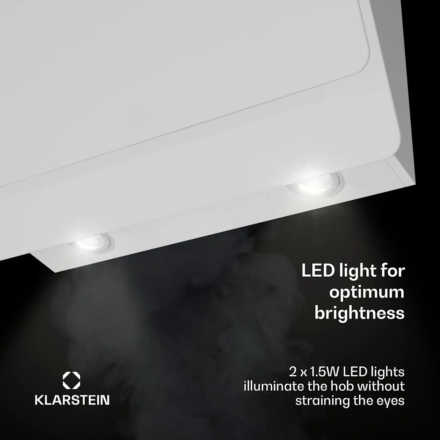 Klarstein Kitchen Extractor Hood, Wall with Filter, Aluminium Anti-Grease for Dishwasher, Air Flow 607m³/h, LEDs, Touch Controls