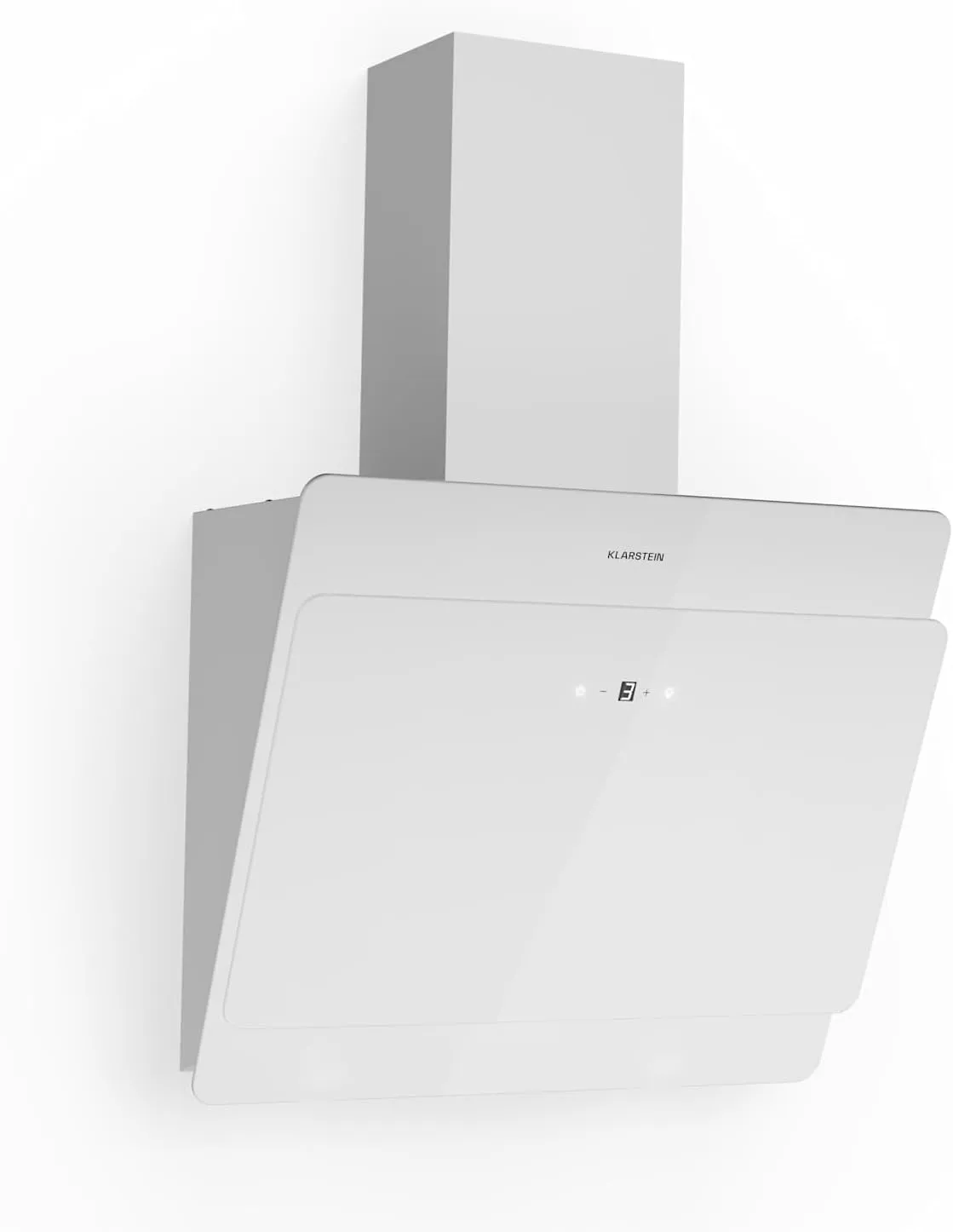 Klarstein Kitchen Extractor Hood, Wall with Filter, Aluminium Anti-Grease for Dishwasher, Air Flow 607m³/h, LEDs, Touch Controls