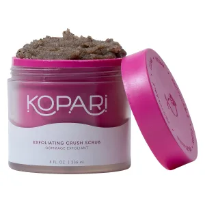 Kopari Coconut Crush Scrub - Brown Sugar Scrub to Exfoliate, Shrink the Appearance of Pores, Help Undo Dark & Age Spots   More With 100% Organic Coconut Oil, Non GMO, and Cruelty Free, 8 Oz
