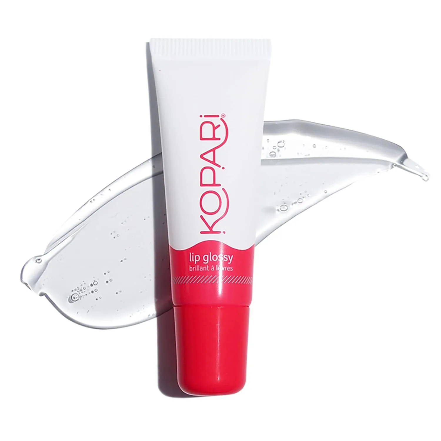 Kopari Coconut Lip Glossy - Clear Lip Oil Gloss, Sheer Non Stick Gloss, Hydrating and Moisturizing, Infused with Shea Butter & Squalane, Clear