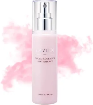 LAVIEN Micro Collagen Mist Essence - Hydrating Facial Spray with Collagen, Niacinamide, Ceramide NP & Elastin - Skincare Spray for Redness & Smooth Skin - Suitable for All Skin Types - 3.38 fl. Oz.