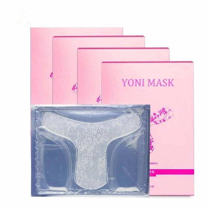 Laymoon 5-Pack T-Shaped Hydrogel Vajacial Mask – Hydrating Bikini Mask with Hyaluronic Acid & Aloe Vera | Soothing Care for Razor Bumps, Dark Spots & Ingrown Hairs | Post-Hair Removal Skincare