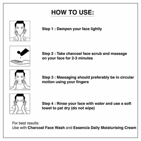 Lf Charcoal Tan Removal Face Scrub for Glowing Skin | Anti Acne, Blackhead Remover for Oily Skin (100 g (Pack of 1))