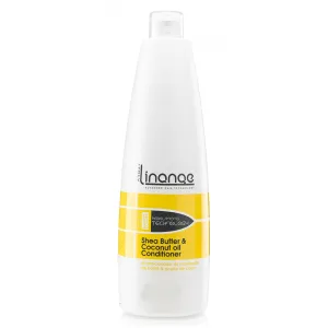 Linange Shea Butter and Coconut Oil Conditioner 500ml; Moisturizing, Cleansing, Nourishing, Detangler Hair Care Product; Hair Conditioner for Men and Women – for, Frizzy, Colored, Treated, Curly Hair