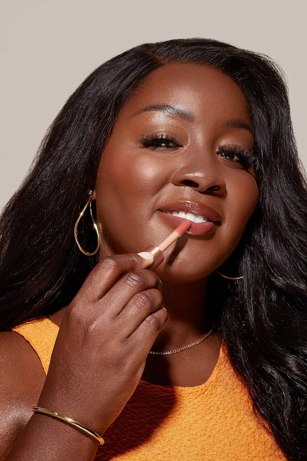 Live Tinted Huegloss High-Shine Lip Gloss - Hydrating, Non-Sticky, Moisturizing Lip Gloss with Hyaluronic Acid, Coconut Oil, and Shea Butter For a Soft Barrier & Seals in Moisture - Warm Spice