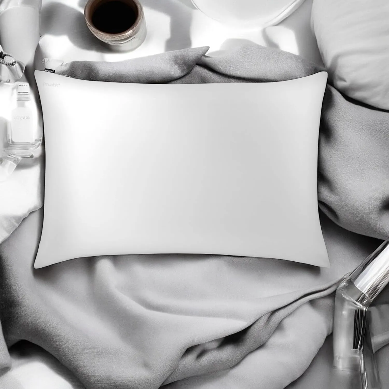 Luxury Silk Pillowcase - 100% Pure Mulberry Silk - 22 Momme 6A High-Grade Fibers - Silk Pillow Cover for Hair & Skin, Soft, Hidden Zipper, Anti-Acne (Ivory White, Standard (20'' x 26''))