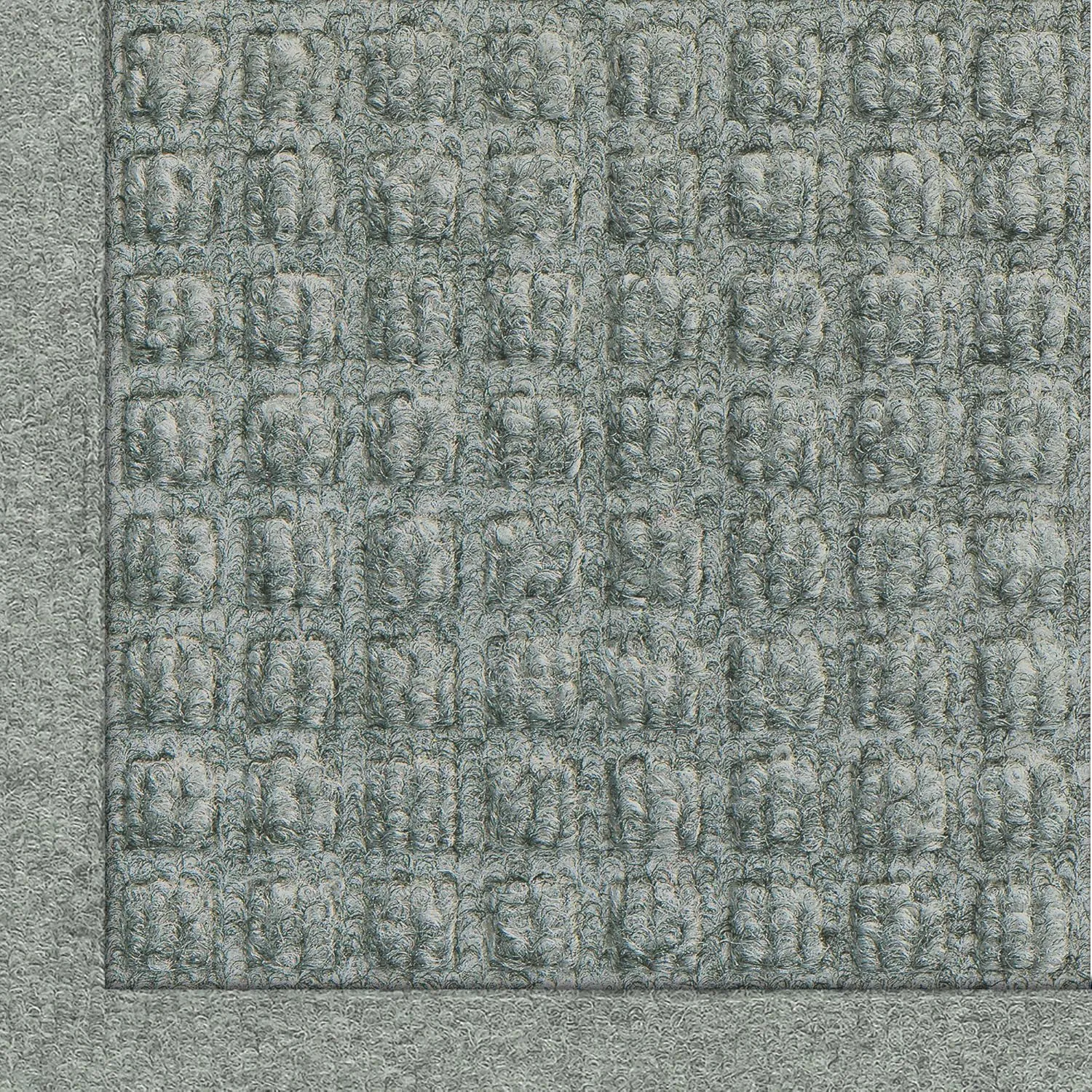 M A Matting - 280570034 WaterHog Fashion Commercial-Grade Entrance Mat, Indoor/Outdoor Charcoal Floor Mat 4' Length x 3' Width, Medium Grey by