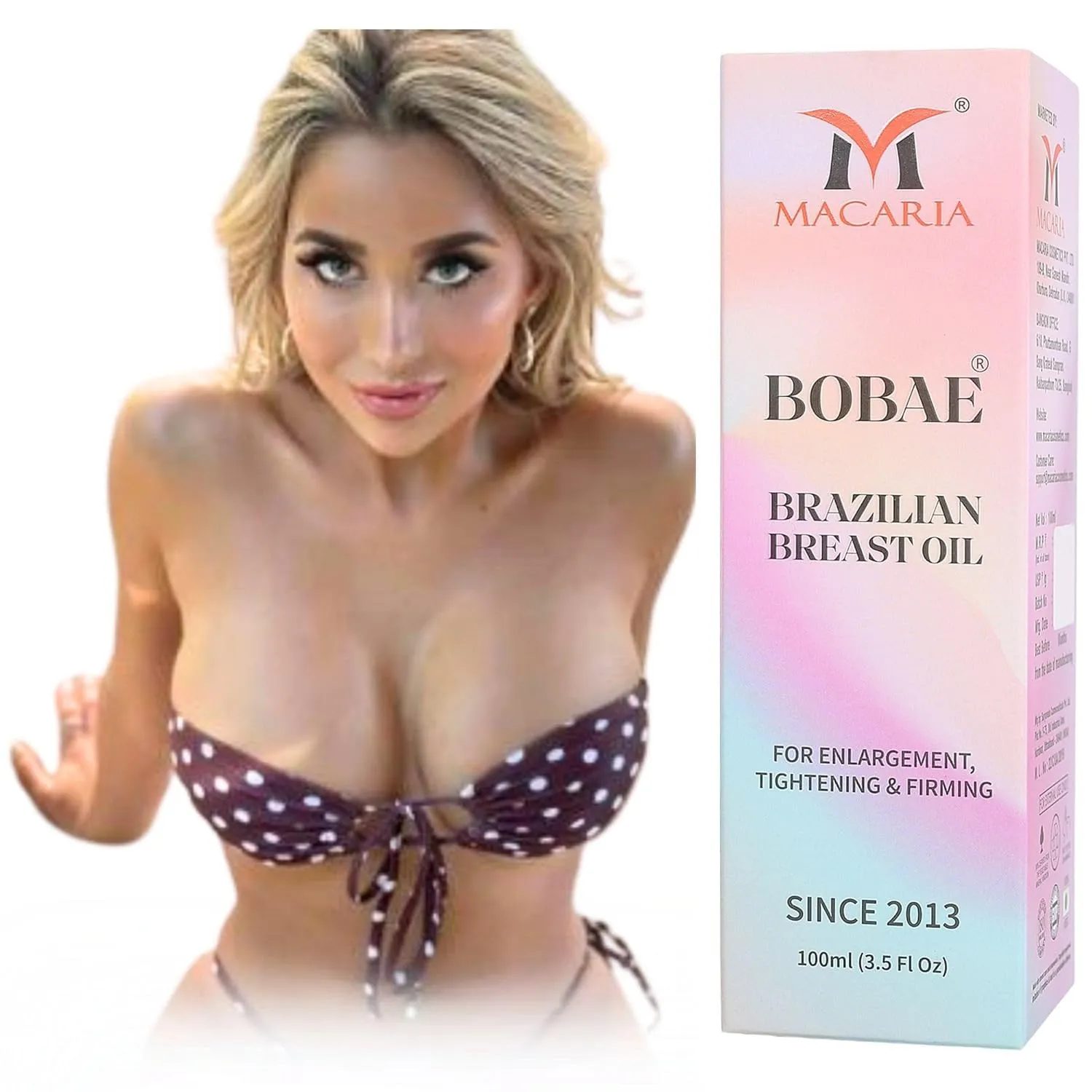 MACARIA Bobae Brazilian Breast Massage Oil Firming Breasts Plump Rich Breasts Care Firming Cream