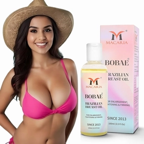 MACARIA Bobae Brazilian breast Enhancement Oil | Bust Tightening Shape & Size up Toning Firming Massage Oil Fast Breast Enhancement Gel bigger Oil for quick larger growth