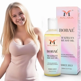 MACARIA Bobae Brazilian breast Enhancement Oil Bust Boobs Enlargement Tightening Shape & Size up Toning Oil Quick Growth Lifting & Firming Breast Enhancement Gel