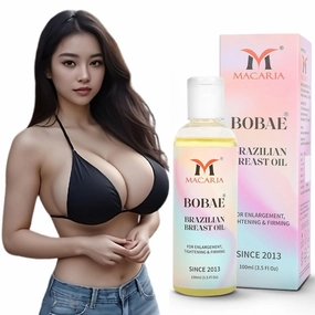 MACARIA Bobae Brazilian breast enlargement Oil for quick growth | Bust Tightening Shape & Size up Toning Massage Oil Quick Lifting Firming
