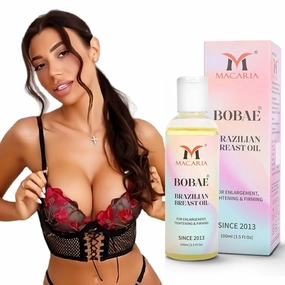MACARIA Bobae Brazilian Natural Breast Oil For Bigger Breast | Bust Tightening Shape & Size up Toning Firming Massage larger Breast Enhancement Gel bigger Brazilian Boobs Women