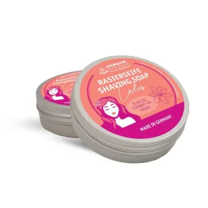 MERKUR Shaving Soap for Women | Vegan Shaving Soap | Smooth Shave | Lightly Fragranced | Perfect Lather | Moisturizing Hydrating & Gentle for All Skin Types - 100 Grams