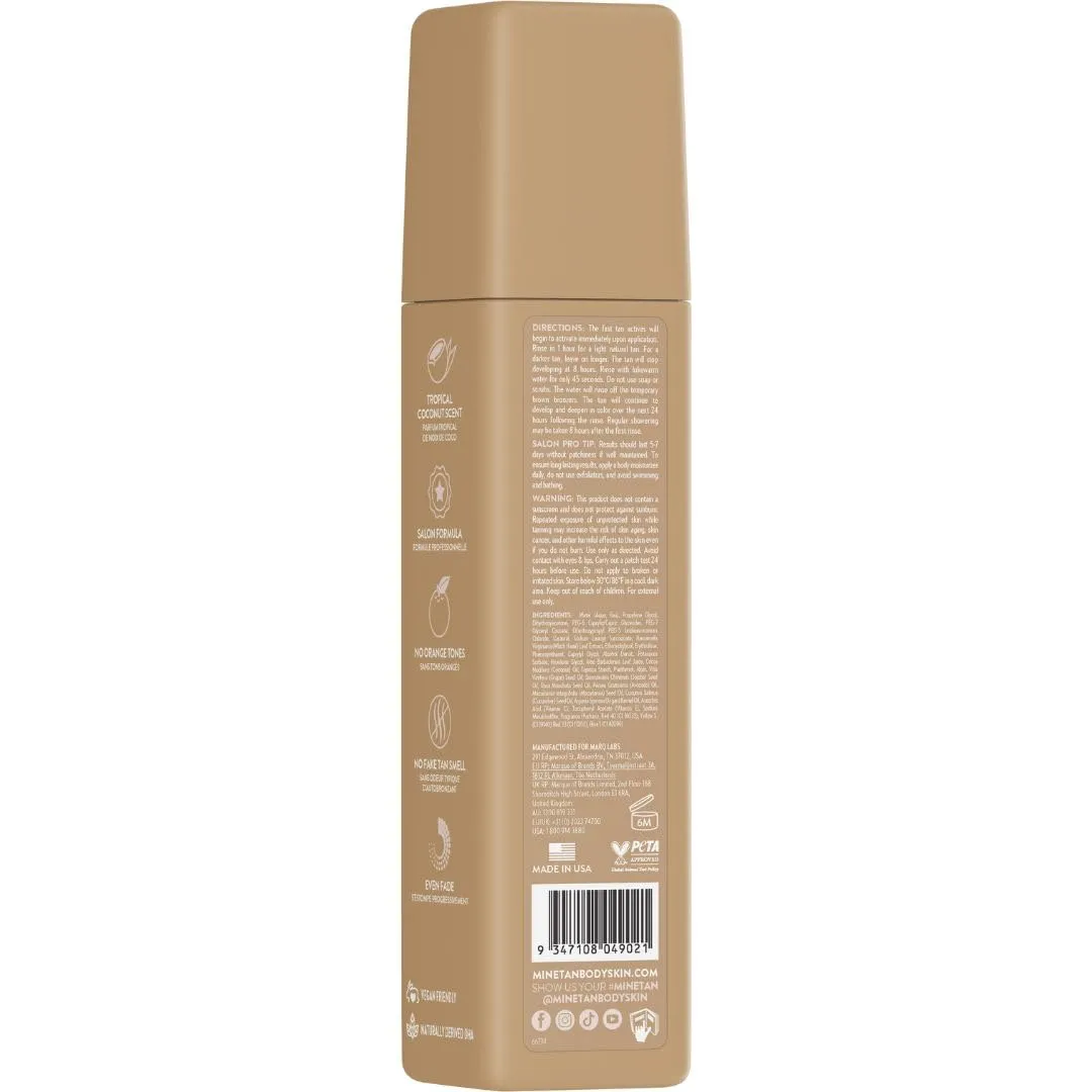 MineTan Dark Self Tanning Foams | Bronze Collection - Best Fake Tanner Mousse for a Deep Instant Bronzing Glow, 1 Hour Express, Face & Body, Ultra Hydrating Formula, Coconut Scented, 6.7 Fl Oz