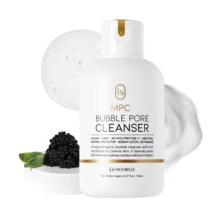 MPC Bubble Pore Cleanser, Korean Face Wash, Gentle Deep Pore Facial Cleanser with Caviar, Blackhead Makeup Remover, Pore Minimizer, Hydrating, Exfoliator, Oily, Dry Skin 5.07 fl oz