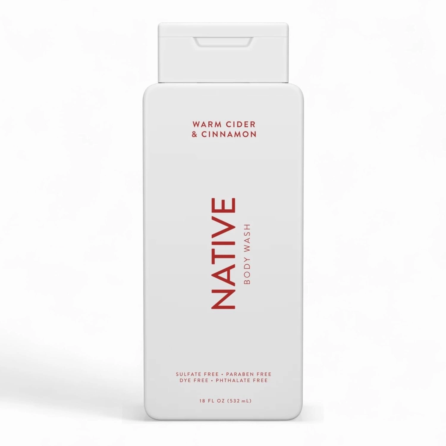 Native Body Wash - Warm Cider & Cinnamon - Seasonal | Sulfate Free - Paraben Free - Dye Free - Naturally Derived Clean Ingredients Leaving Skin Soft and Hydrating - 18 Fl Oz - Pack Of 01