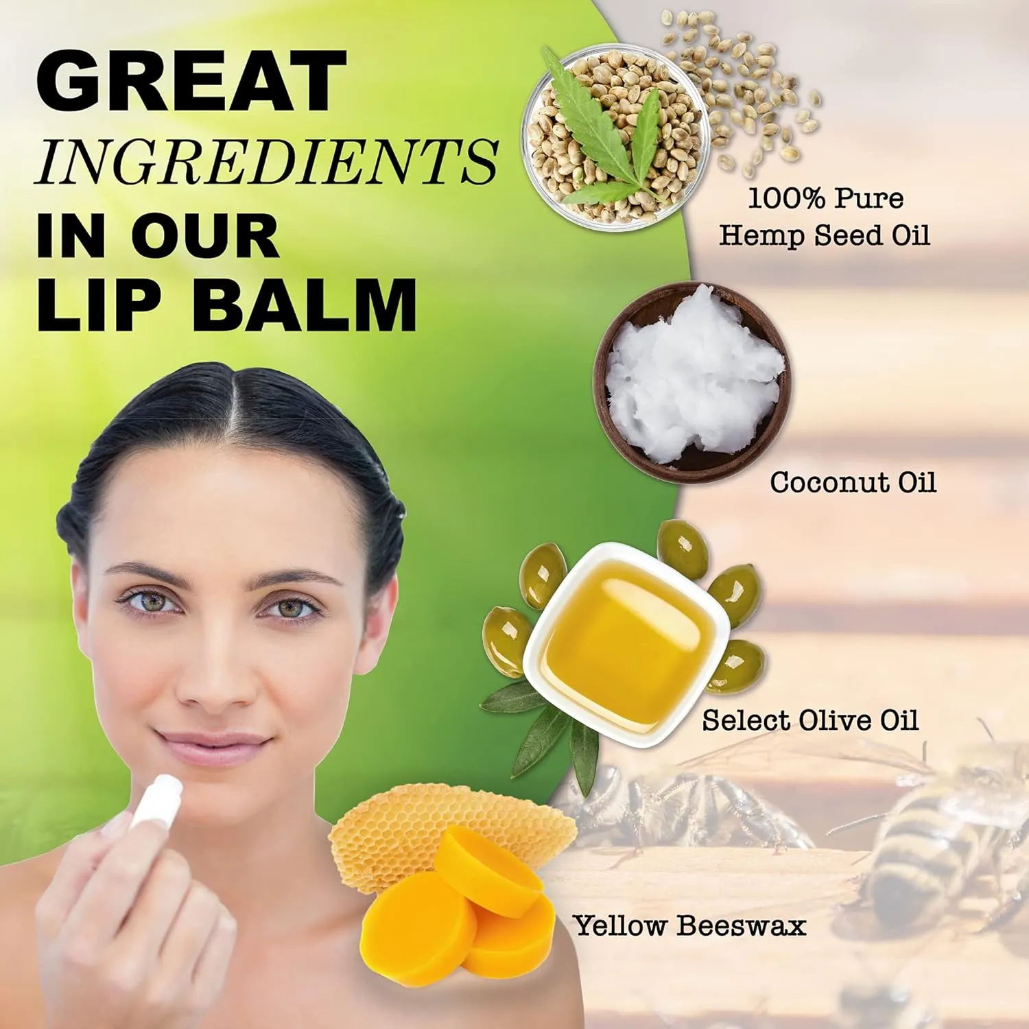 Natural Lip Balm Bulk, Unlabeled Filled, 50 Pack, Peppermint | Customizable Labels For Party Favors, Gift Baskets, or Business Branding. For Men, Women, and Children.