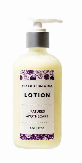 NATURE'S APOTHECARY Sugar Plum and Fig Luxury Lotion For Dry Skin | Silky, Nourished, Hydrated Skin | Hypoallergenic, All-Natural, Plant-Derived, Made in USA by DAYSPA Body Basics