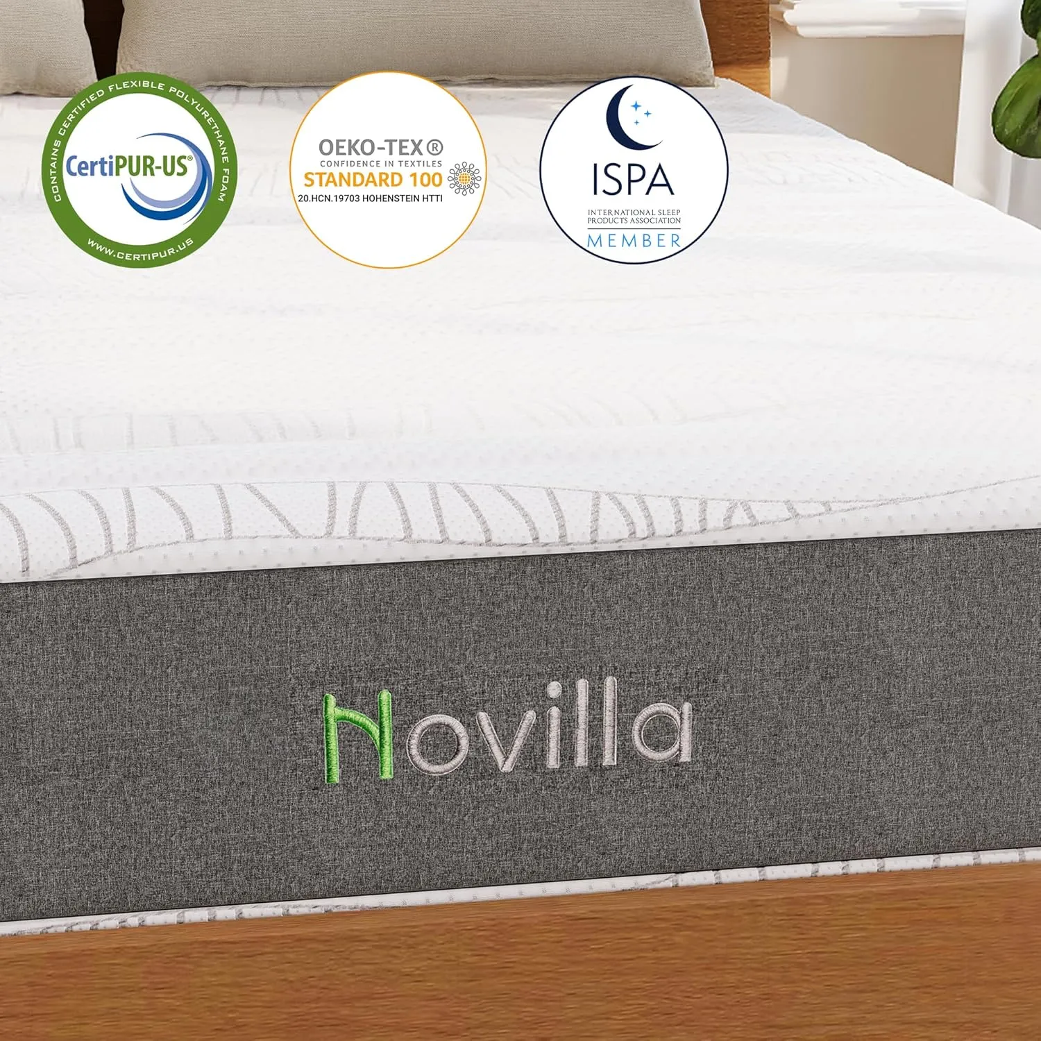 Novilla Twin Mattress 10 Inch, Twin Size Mattresses for Kids Memory Foam Mattress with Cooling Gel Infused Cover & Pressure-Relieving Foam for Edge Support & Comfort Sleep